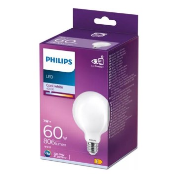 Bombilla LED Philips G93 E27/7W/230V 4000K