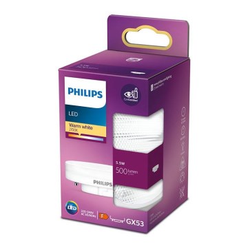 Bombilla LED Philips GX53/5,5W/230V 2700K