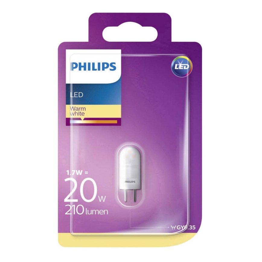 Bombilla LED Philips GY6,35/1,7W/12V 2700K