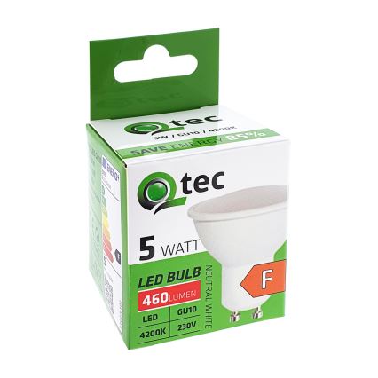 Bombilla LED Qtec GU10/5W/230V 4200K