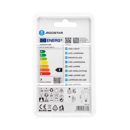 Bombilla LED R50 E14/7W/230V 3000K - Aigostar