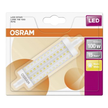 Bombilla LED R7s/12,5W/230V 2700K - Osram 118 mm