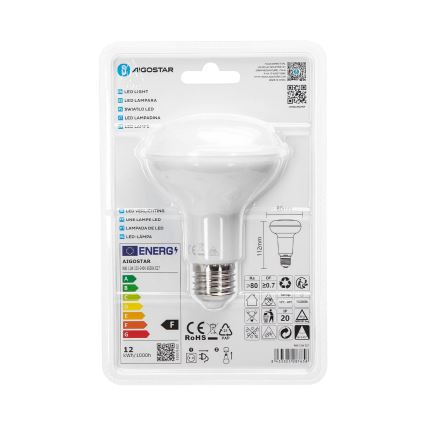 Bombilla LED R80 E27/12W/230V 6500K - Aigostar
