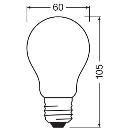 Bombilla LED regulable A60 E27/7W/230V 2700K - Osram