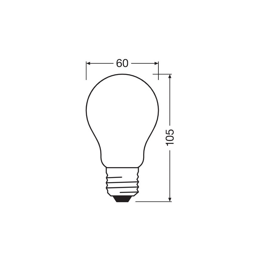 Bombilla LED regulable A60 E27/7W/230V 2700K - Osram