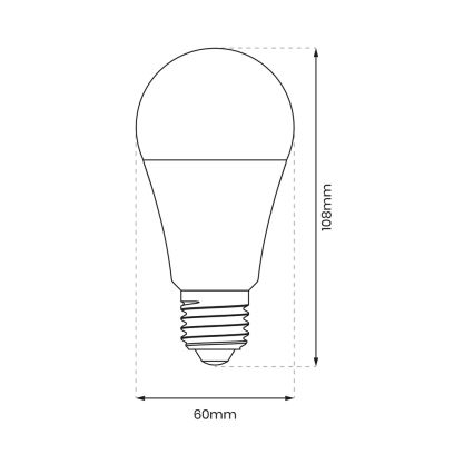 Bombilla LED regulable A60 E27/9W/230V 4000K