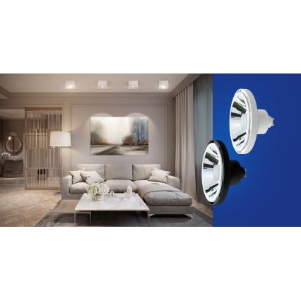 Bombilla LED regulable AR111 GU10/10W/230V 3000-6500K Wi-Fi Tuya 30° blanco