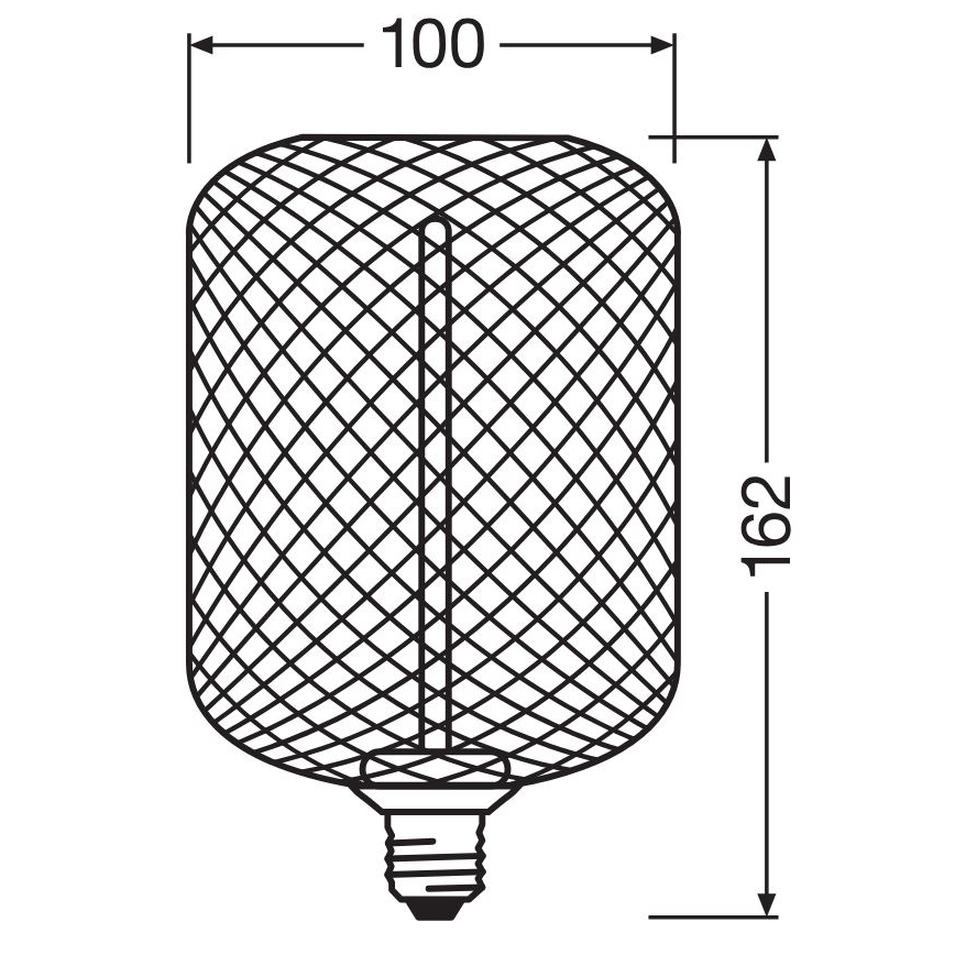 Bombilla LED regulable DECOR FILAMENT E27/3,5W/230V 1800K dorado - Osram