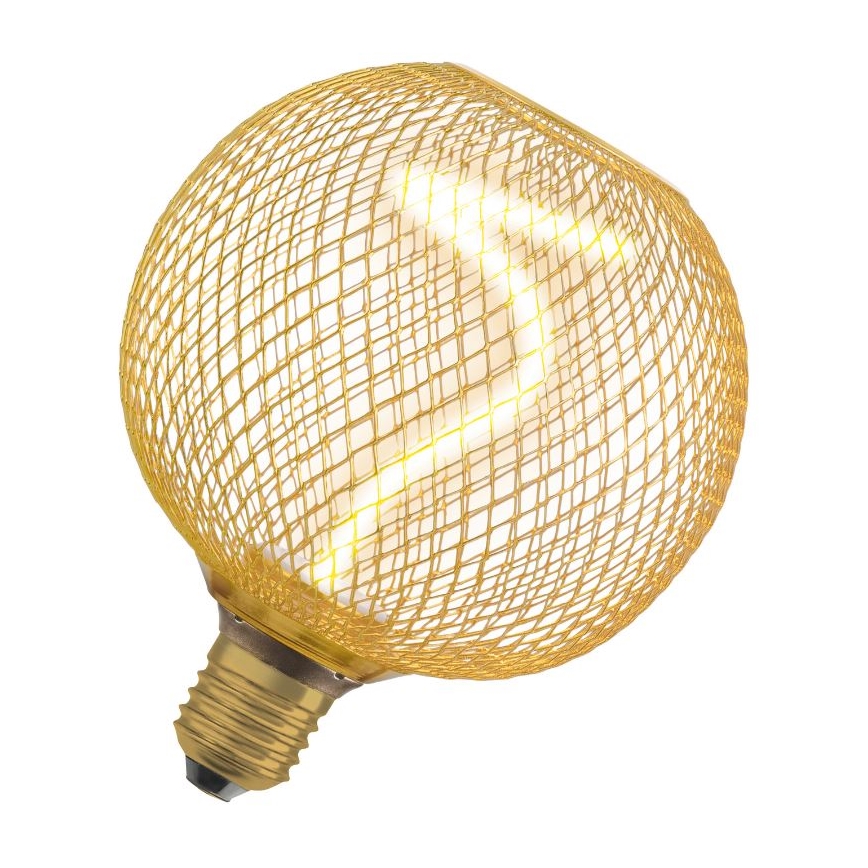 Bombilla LED regulable DECOR FILAMENT G125 E27/3,5W/230V 1800K dorado - Osram