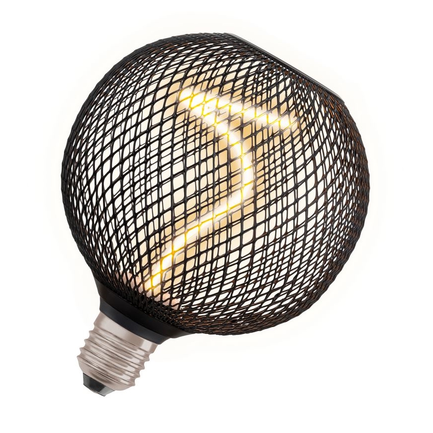 Bombilla LED regulable DECOR FILAMENT G125 E27/3,5W/230V 1800K negro - Osram