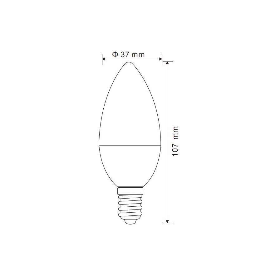 Bombilla LED regulable E14/5W/230V 4000K - Globo