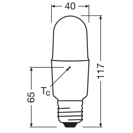 Bombilla LED regulable E27/11W/230V 2700K CRI 90 - Osram