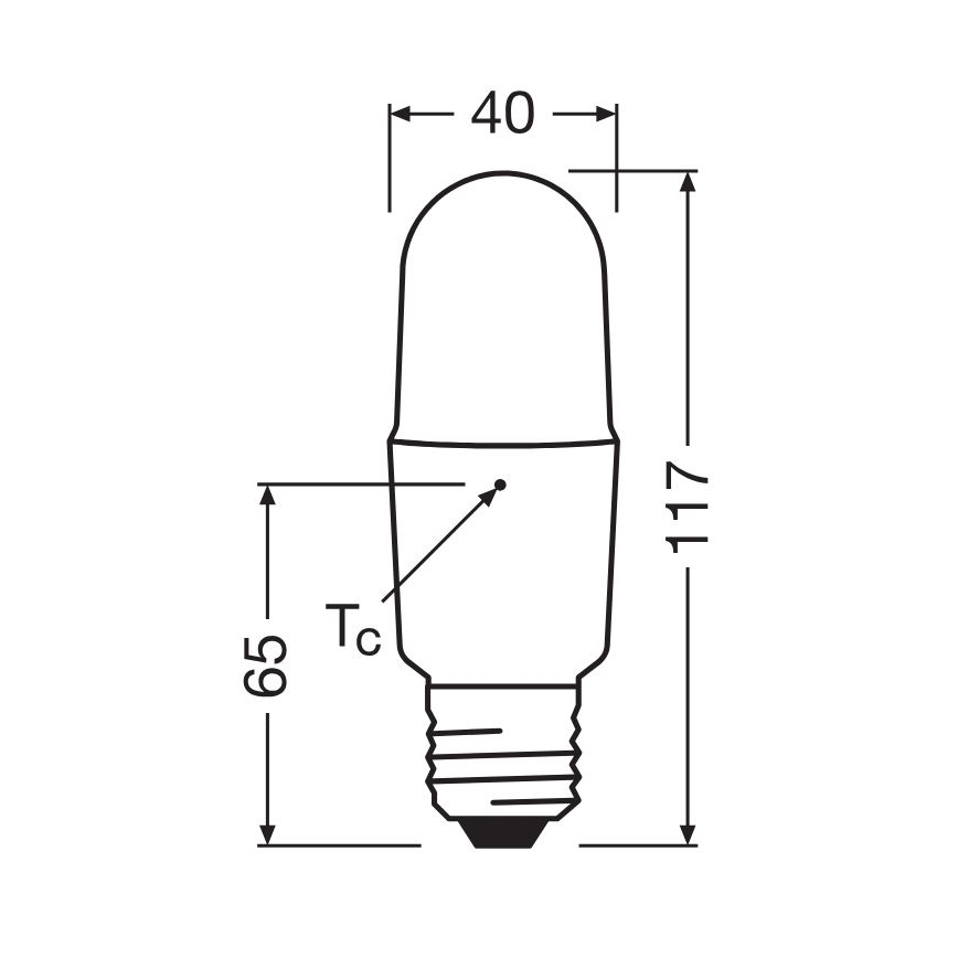 Bombilla LED regulable E27/11W/230V 2700K CRI 90 - Osram