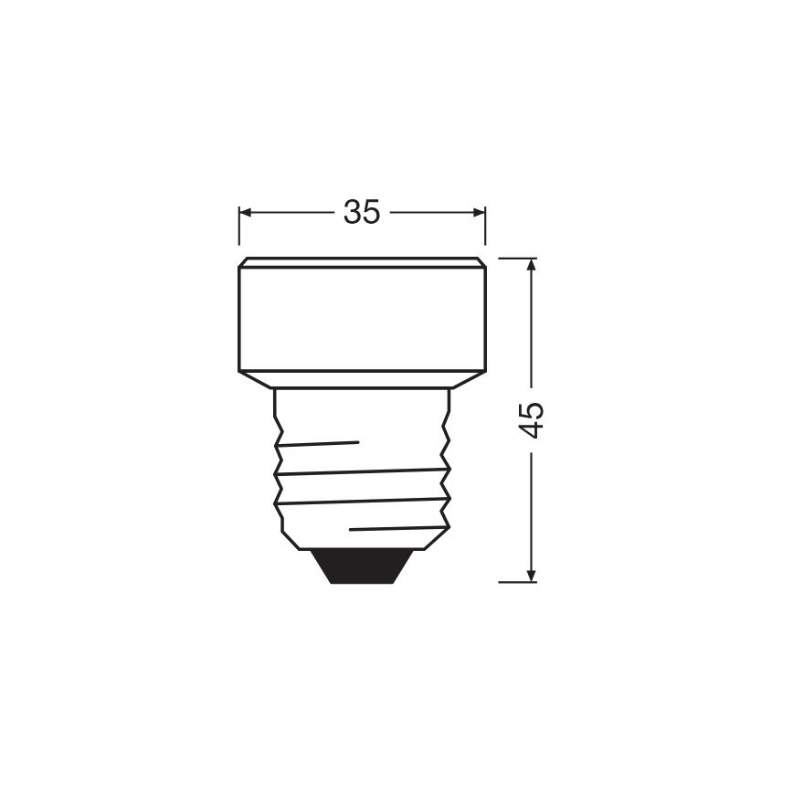 Bombilla LED regulable E27/3,5W/230V 4000K - Osram