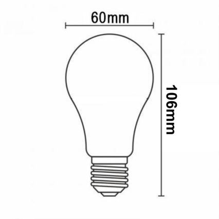 Bombilla LED regulable FILAMENT A60 E27/7,5W/230V 3000K