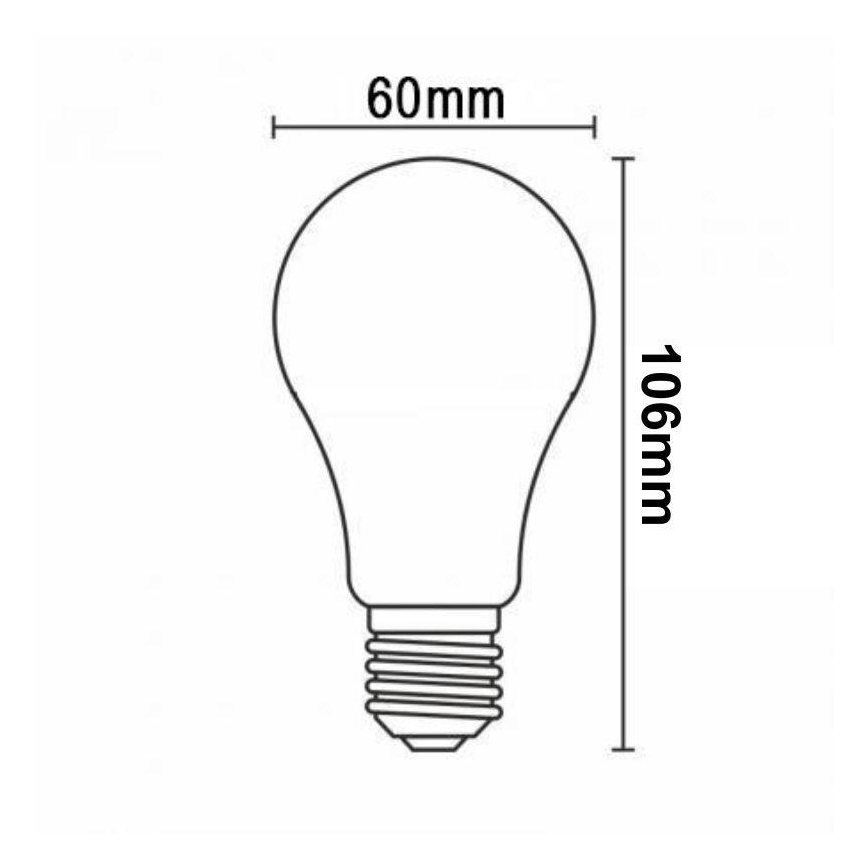 Bombilla LED regulable FILAMENT A60 E27/7,5W/230V 3000K