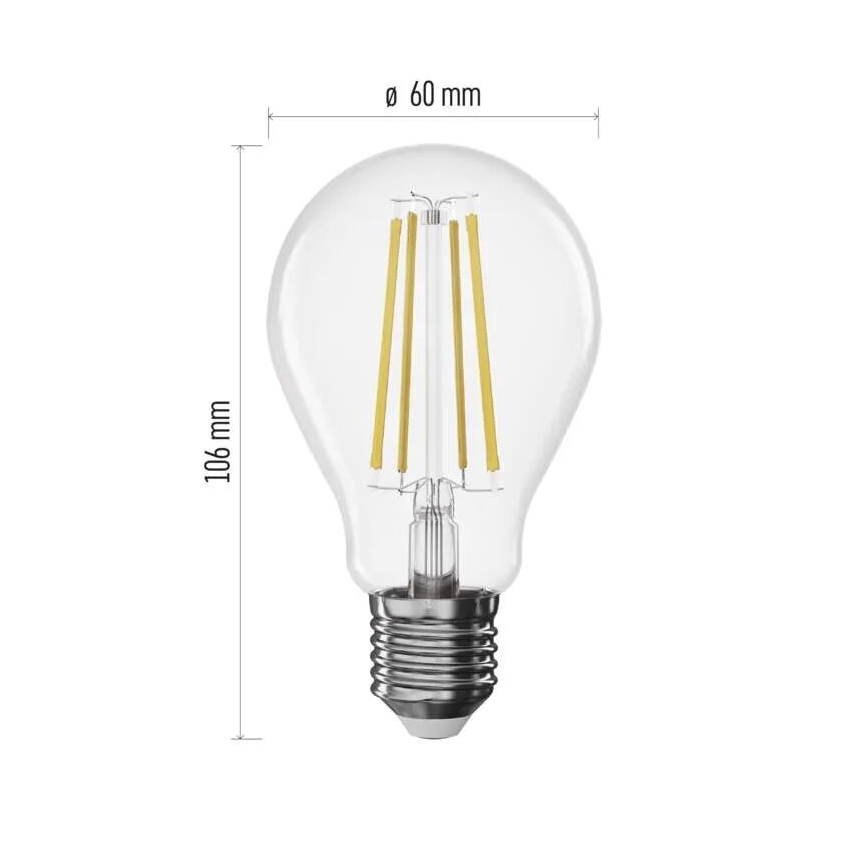 Bombilla LED regulable FILAMENT A60 E27/7,5W/230V 4000K