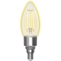 Bombilla LED regulable FILAMENT C35 E14/4,5W/230V 2700-6500K Wi-Fi - Aigostar