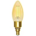 Bombilla LED regulable FILAMENT C35 E14/4,5W/230V 2700-6500K Wi-Fi - Aigostar