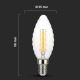 Bombilla LED regulable FILAMENT E14/4W/230V 3000K