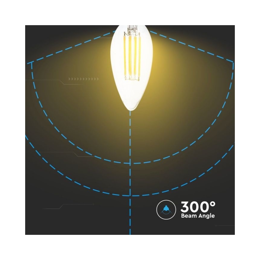 Bombilla LED regulable FILAMENT E14/4W/230V 3000K