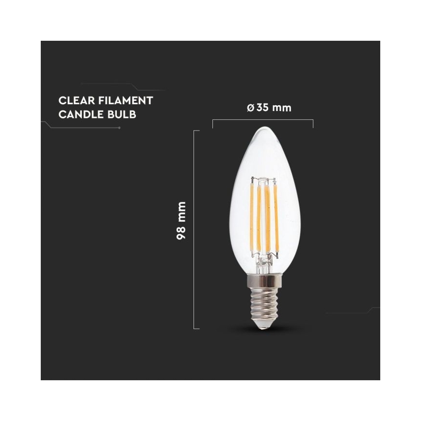Bombilla LED regulable FILAMENT E14/4W/230V 3000K