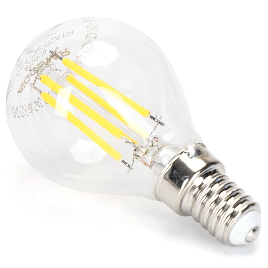 Bombilla LED regulable FILAMENT G45 E14/4W/230V 6500K - Aigostar