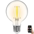 Bombilla LED regulable FILAMENT G80 E27/6W/230V 2700-6500K Wi-Fi - Aigostar