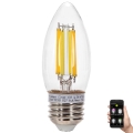 Bombilla LED regulable FILAMENT MESH Inteligente C35 E27/4,5W/230V 2700-6500K - Aigostar
