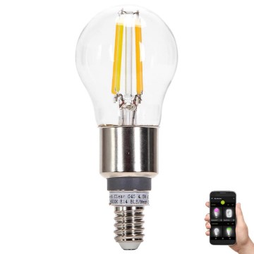 Bombilla LED regulable FILAMENT MESH Inteligente G45 E14/4,5W/230V 2700-6500K - Aigostar