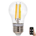 Bombilla LED regulable FILAMENT MESH Inteligente G45 E27/4,5W/230V 2700-6500K - Aigostar