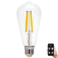 Bombilla LED regulable FILAMENT MESH Inteligente ST64 E27/6W/230V 2700-6500K - Aigostar
