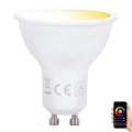 Bombilla LED regulable GU10/5W/230V 3000-6500K Wi-Fi - Aigostar