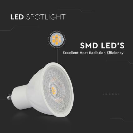 Bombilla LED regulable GU10/6W/230V 3000K 110°