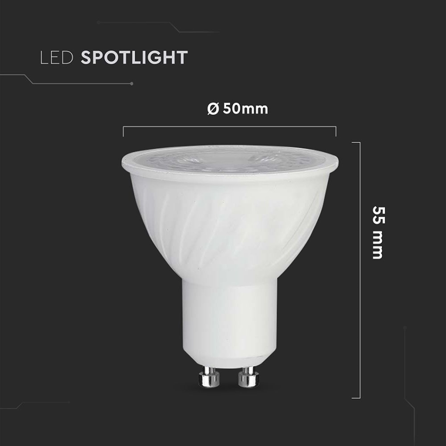 Bombilla LED regulable GU10/6W/230V 6500K 38°
