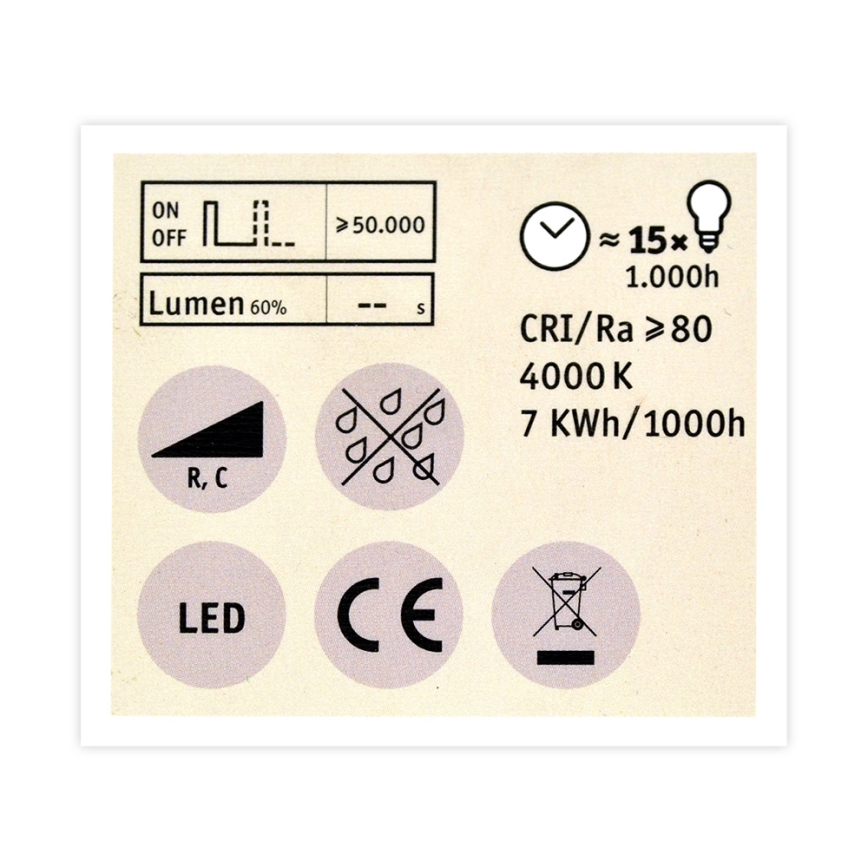 Bombilla LED regulable GU10/7W/230V 4000K - Paulmann 28754