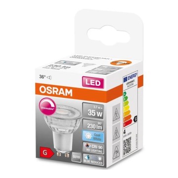 Bombilla LED regulable PAR16 GU10/3,7W/230V 4000K CRI 90 - Osram