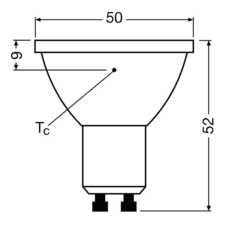 Bombilla LED regulable PAR16 GU10/3,7W/230V 4000K CRI 90 - Osram