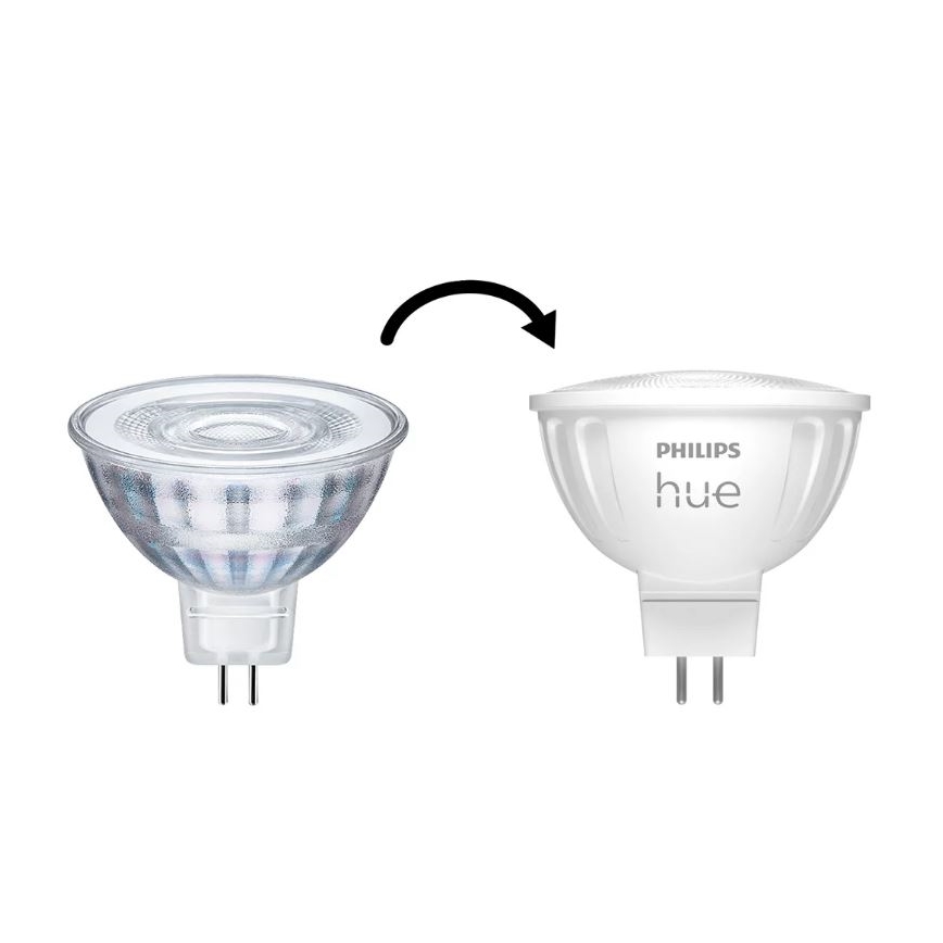 Bombilla LED regulable Philips Hue White Ambiance GU5,3/MR16/5,1W/12V 2200-6500K