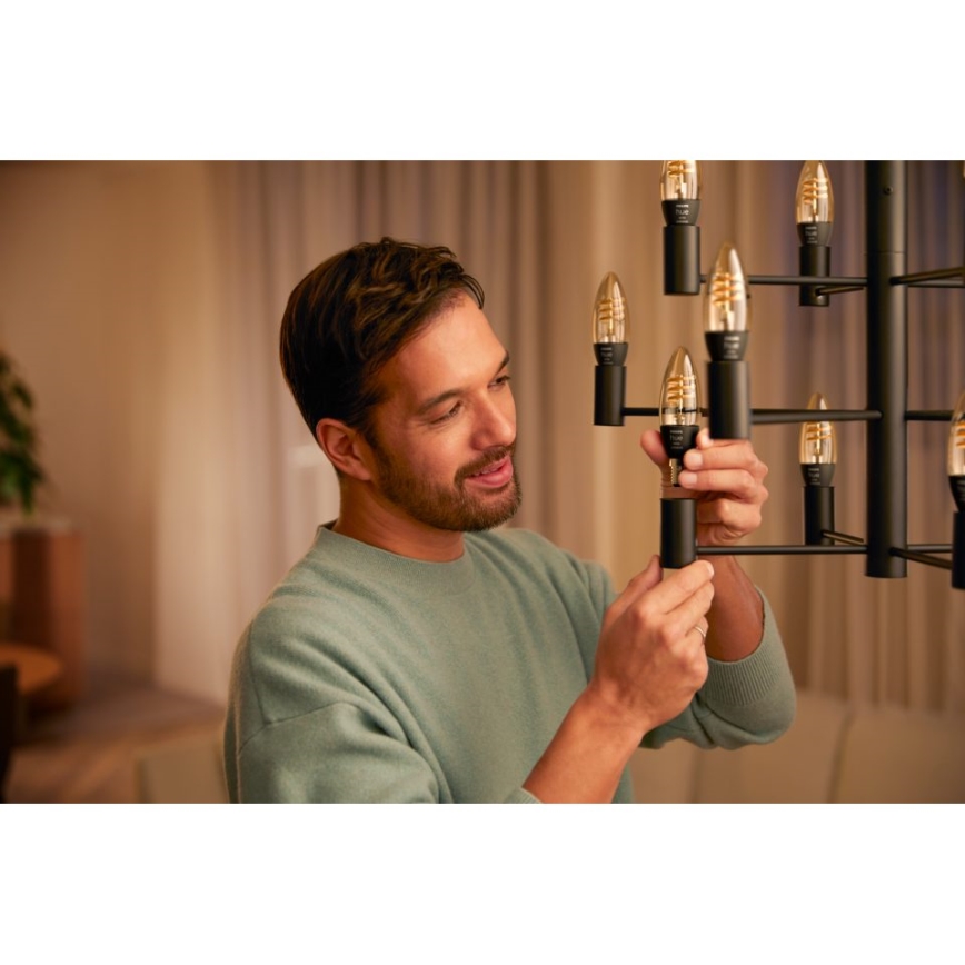 Bombilla LED regulable Philips Hue WHITE AMBIANCE E14/4,6W/230V 2200-4500K