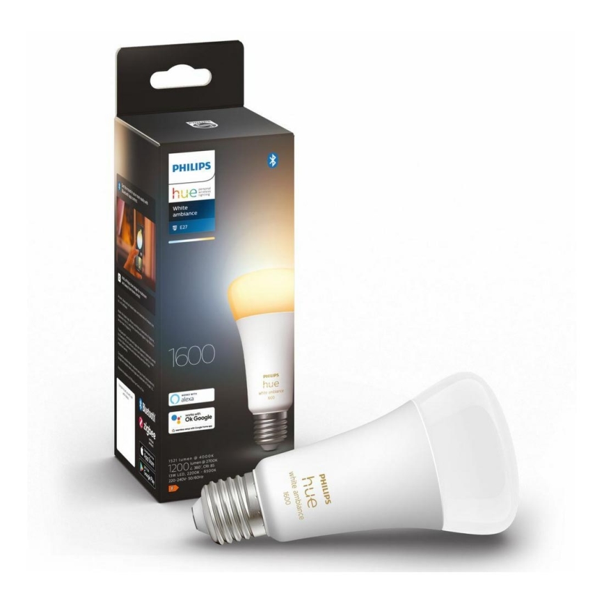 Bombilla LED regulable Philips Hue WHITE AMBIANCE E27/13W/230V 2200-6500K