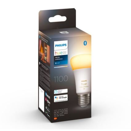 Bombilla LED regulable Philips Hue WHITE AMBIANCE E27/8W/230V 2200-6500K