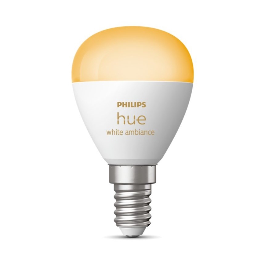 Bombilla LED regulable Philips Hue WHITE AMBIANCE P45 E14/5,1W/230V 2200-6500K