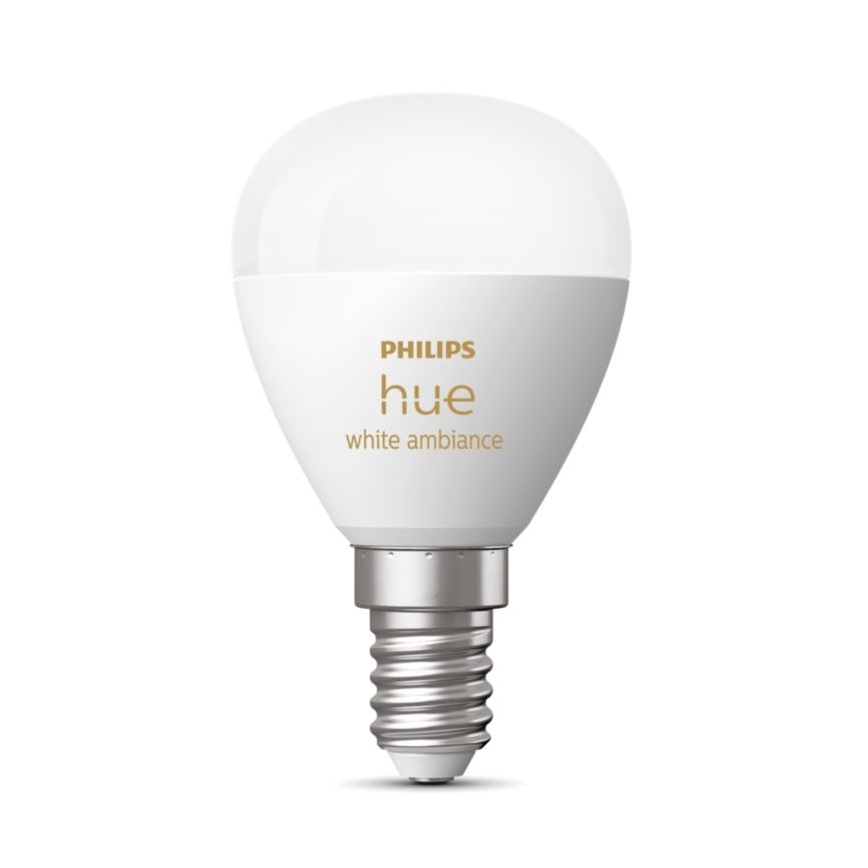 Bombilla LED regulable Philips Hue WHITE AMBIANCE P45 E14/5,1W/230V 2200-6500K