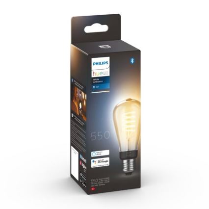 Bombilla LED regulable Philips Hue WHITE AMBIANCE ST64 E27/7W/230V 2200-4500K