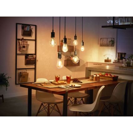 Bombilla LED regulable Philips Hue WHITE FILAMENT G125 E27/7W/230V 2100K