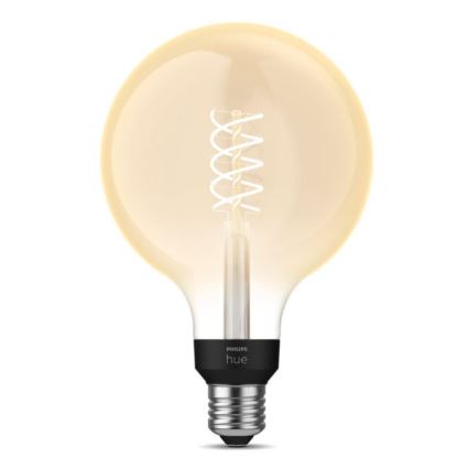 Bombilla LED regulable Philips Hue WHITE FILAMENT G125 E27/7W/230V 2100K