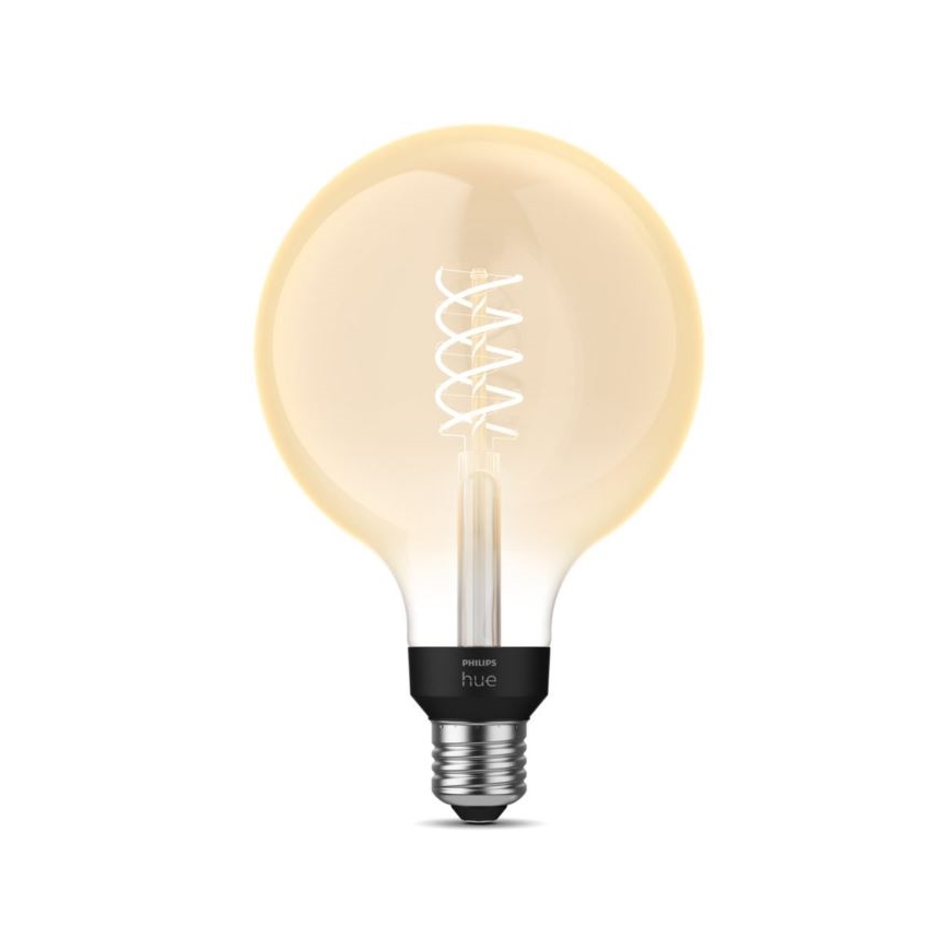 Bombilla LED regulable Philips Hue WHITE FILAMENT G125 E27/7W/230V 2100K