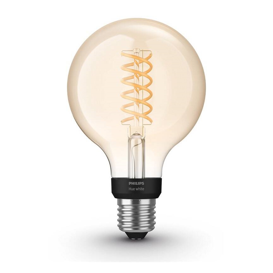 Bombilla LED regulable Philips Hue WHITE FILAMENT G93 E27/7,2W/230V 2100K