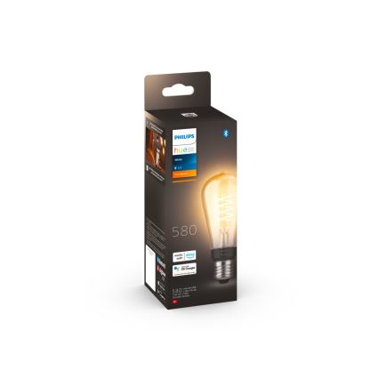 Bombilla LED regulable Philips Hue WHITE FILAMENT ST64 E27/7W/230V 2100K